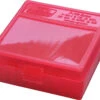Mtm P-100 Flip-Top Pistol Ammo Box 1.68 Oal Red Poly