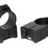 Warne Scope Mounts Maxima Ruger M77/Hawkeye 1" High Steel 2-Piece Fixed Scope Ring Matte Black - 2R7M