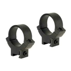 Warne Scope Mounts 7.3/22 Rings Fits 3/8" Or 11mm Integrated Dovetail Rail 1" Tube Diameter High Height Solid Steel Matte Black Finish 722M