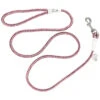 Coastal Pet 36216Rob 6 Ft. Dog K9 Explorer Reflective Braided Rope Snap Dog Leash - Rosebud Pink