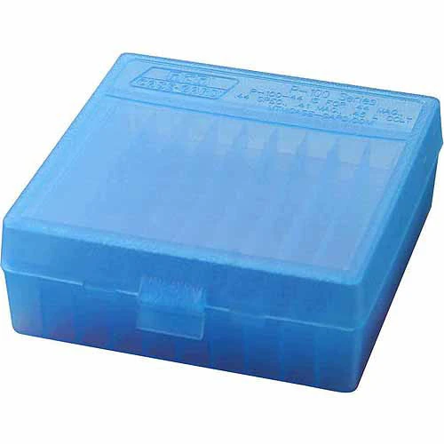 Mtm P-100 Flip-Top Pistol Ammo Box 1.85 Oal Blue Poly 3 Mtm P-100 Flip-Top Pistol Ammo Box 1.85 Oal Blue Poly