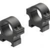Leupold Open Range Cross-Slot Rings 1in Low Matte Black 180943