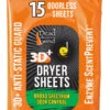 Dead Down Wind 3D+ Anti-Static Scentprevent Dryer Sheets
